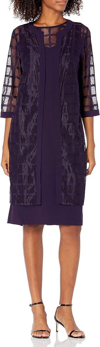 sheath dress with duster jacket