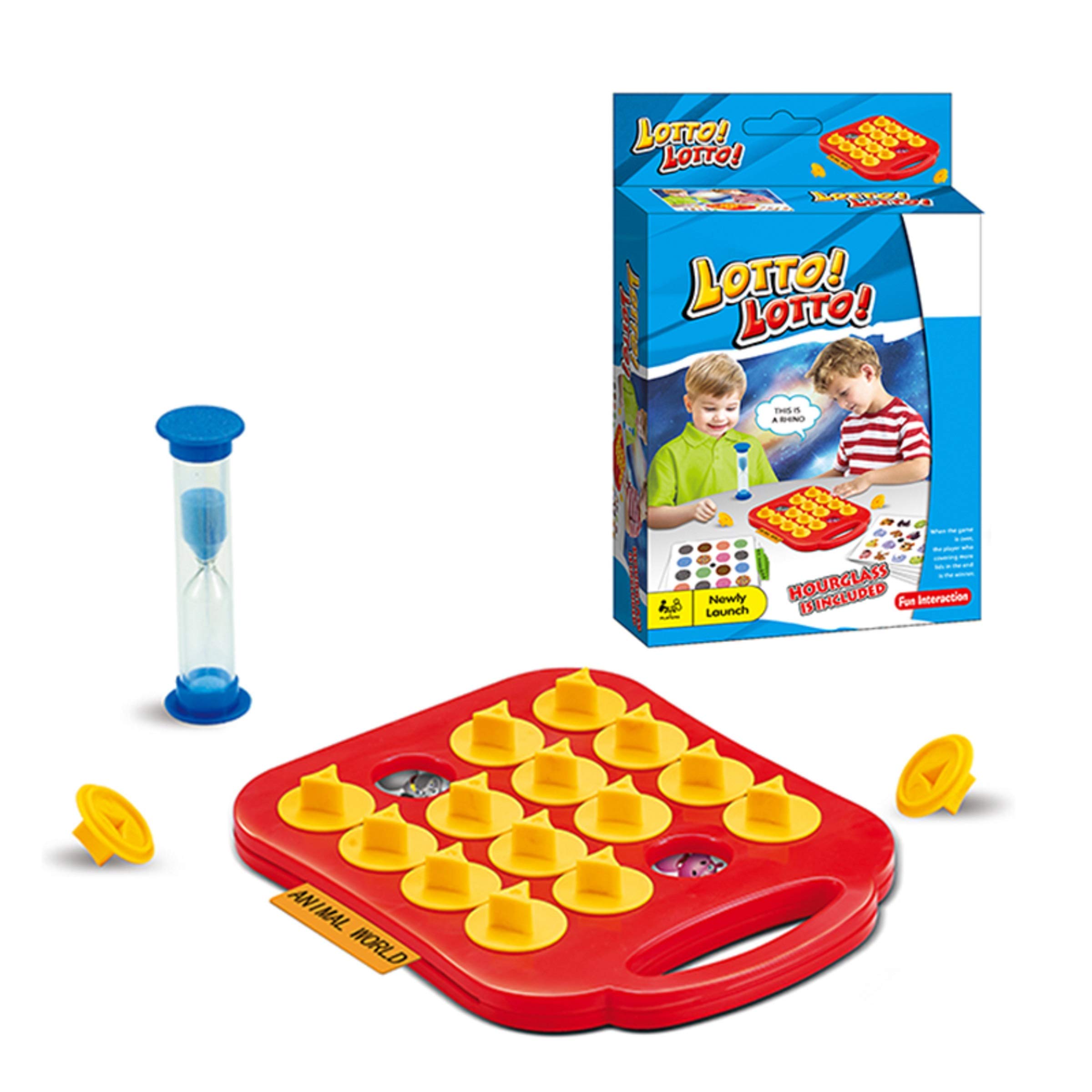 Animal World fun memory game – small and portable. Develop hand-eye coordination, build family bond. With FREE hourglass included.