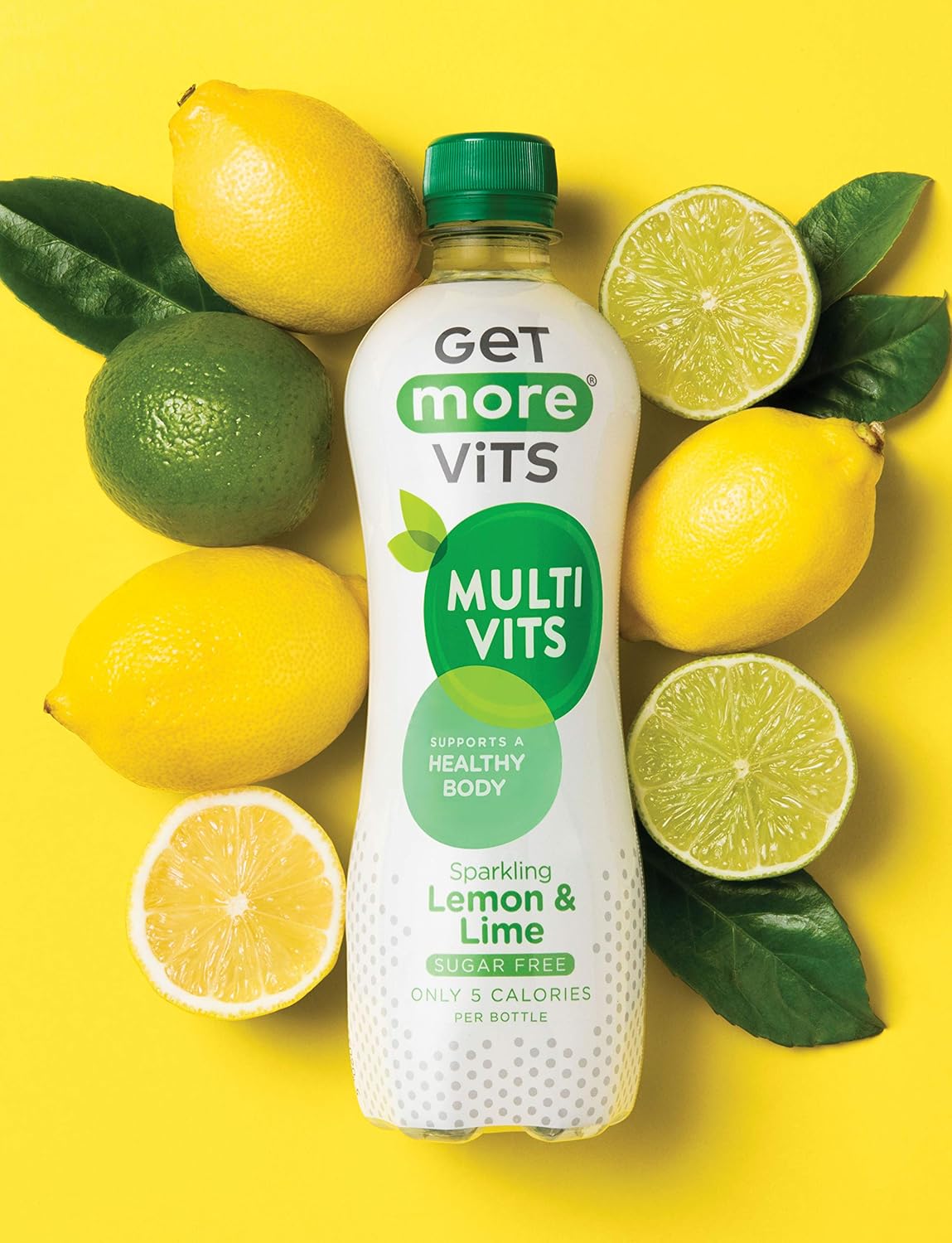 Get More Vits Sparkling Water, Low Calorie, Sugar Free, & Multivitamin Flavoured Water, Fizzy Drink with Vitamin D, C - Image 4