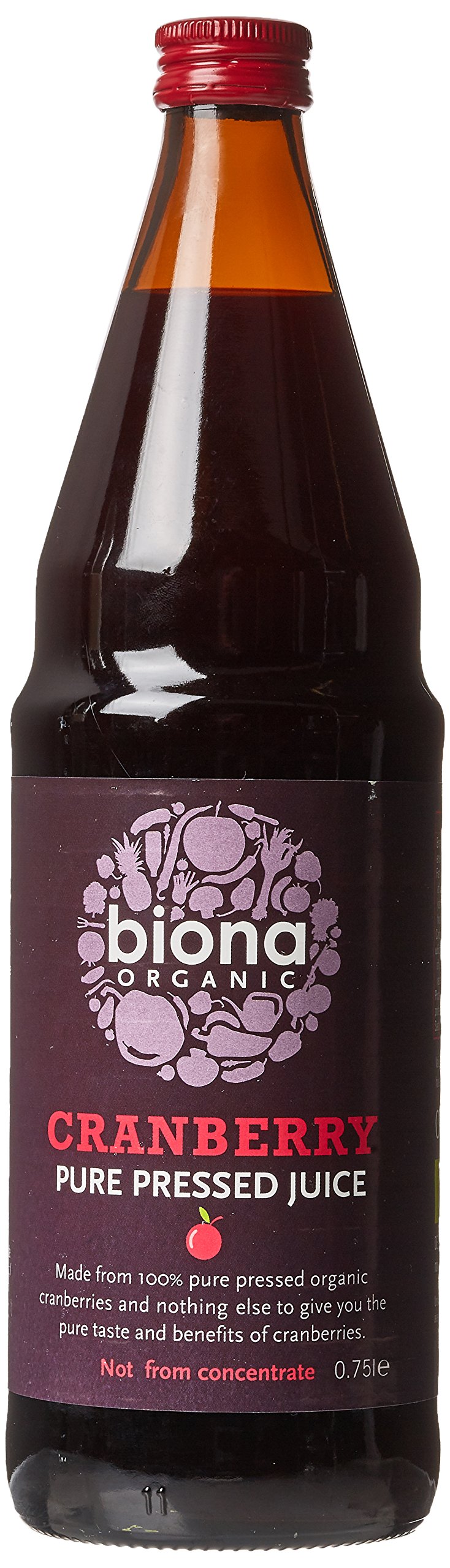 Biona Organic Cranberry Pure Super Juice 750 ml Buy Online in United