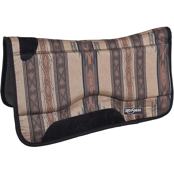 Circle Y Long Shoulder Bridge Pad For Horses - Memory Foam Saddle Filler For Hollows & Sway Back (3/4" Or 1" Thick)