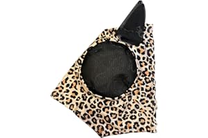 Fly Cover for Horses - Leopard Print Pattern Equestrian Supplies - Breathable Horse Care Product Anti-Bite Horse Head Cover A