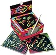 Melissa & Doug Scratch Art Box of Rainbow Mini Notes Multi, 125 Count