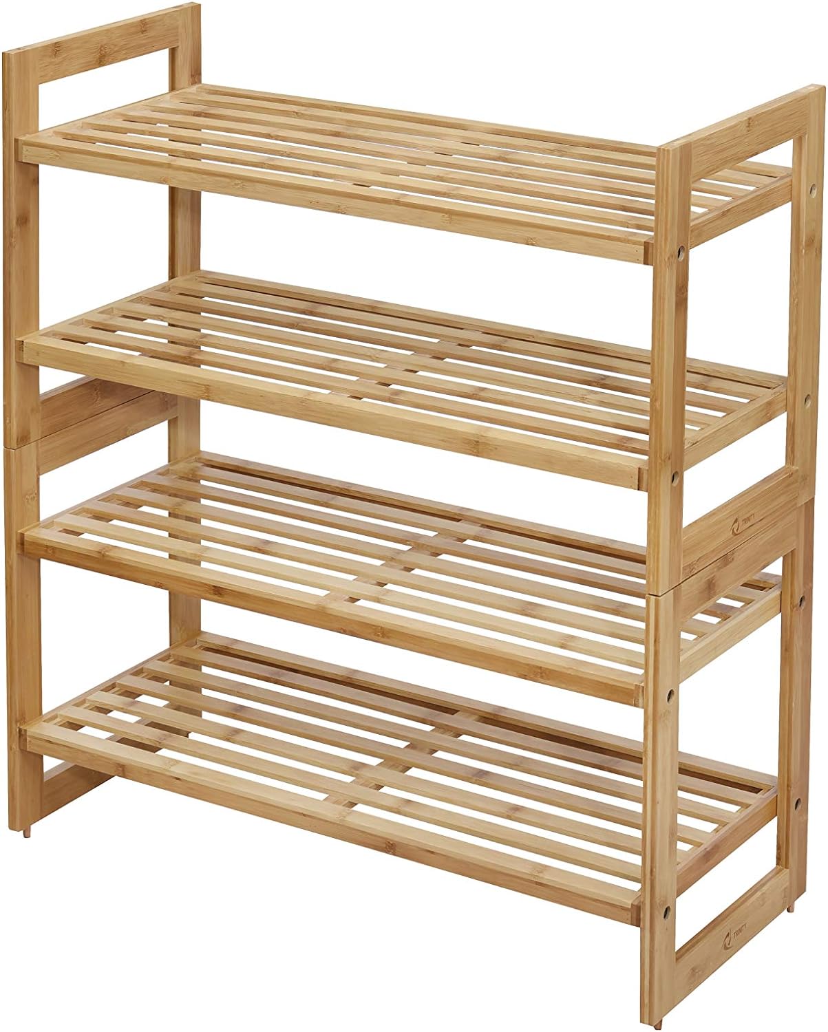 3 tier stackable bamboo shoe rack on Amazon Com Trinity Basics 2 Tier Stackable Bamboo 2 Pack Shoe Rack Home Kitchen