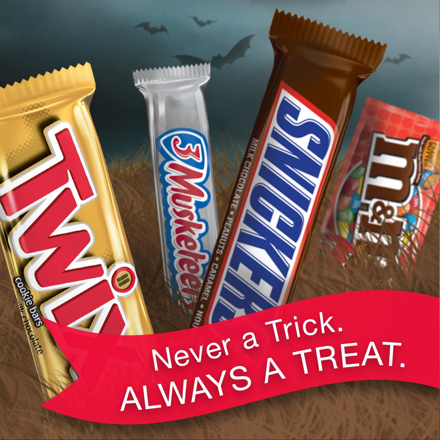 MARS Chocolate Full Size Candy Bars Variety Pack 53.68Ounce 30Count Box