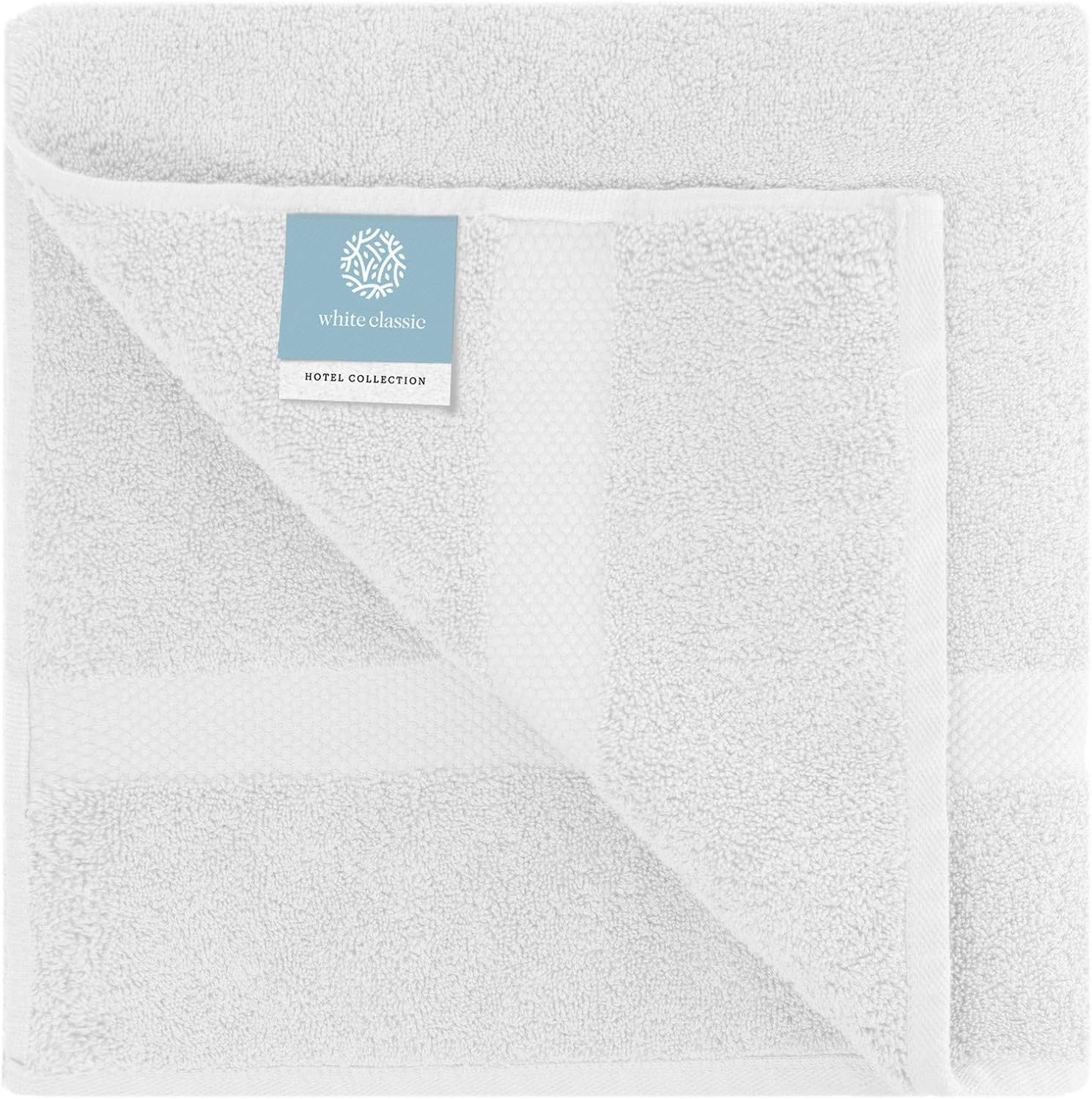 Luxury White Bath Towels Large - 700 GSM Circlet Egyptian Cotton | Absorbent Hotel Bathroom Towel | 27x54 Inch | Set of 4: Home & Kitchen