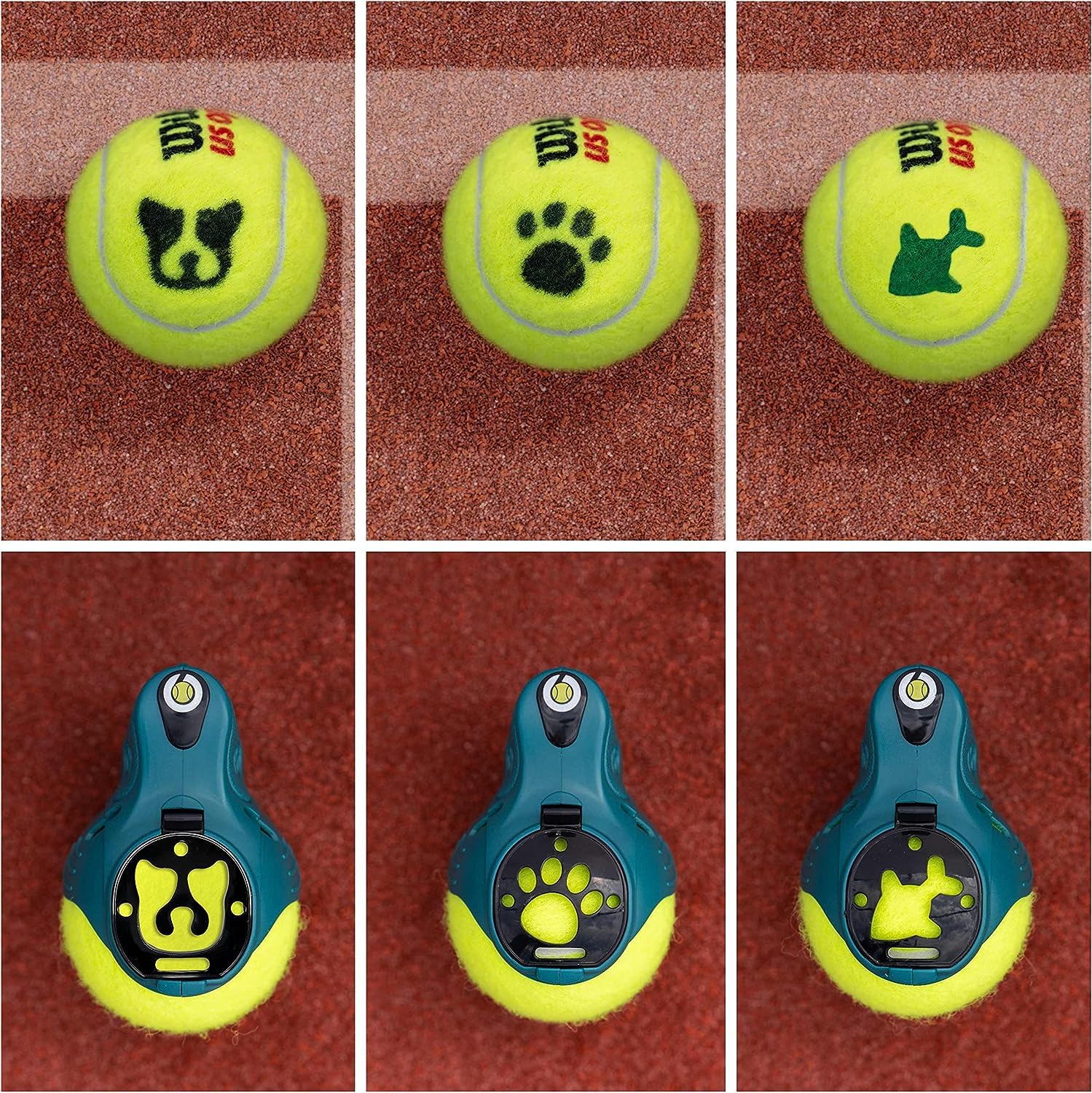 BallTrace Green Tennis Ball Marker | Personalise Tennis Balls & Padel Balls with Fun Emoji & Symbols As seen at events & tournaments in Europe & USA. (Express Yourself)