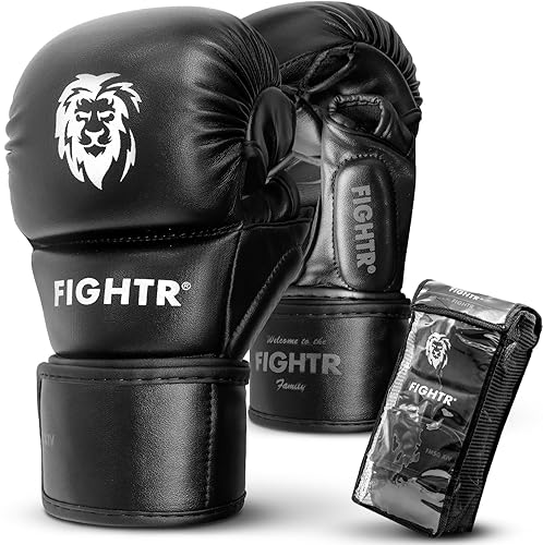 FIGHTR® MMA Sparring Gloves with Best fit for Maximum Stability with  Extra Thick Padding for Sparring, MMA, Boxing, Kickboxing Martial Arts 