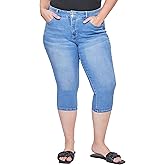 Royalty For Me Womens Women´s Plus High-Rise 2 Button Capri