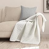 Levtex Home - Mills Waffle - Throw - Cream Cotton