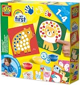 SES Creative My First Fingerprint Paint Art Set Kids 3 Colours 10 Sheets view 1