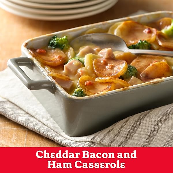 BETTY CROCKER CHEDDAR AND BACON CASSEROLE POTATOES, MADE WITH REAL CHEESE, 4 OZ BOX