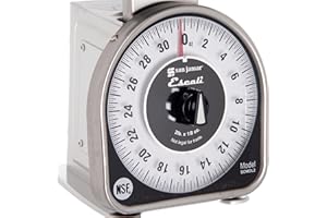 San Jamar SCMDL2 The Mechanical Dial Scales are Always Ready for Work with a Durable Stainless Steel Construction That is Eas