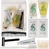 Moda West 24 Hygiene Kits - Bulk Case of Wholesale Basic Toiletry Kits for Men, Women, Travel, Charity - 9 Piece Kit, Unisex, Convenient for Personal Use, Charitable Giving, Travel, and More