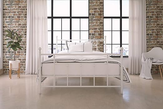 Amazon Com Dhp Manila Metal Bed With Victorian Style Headboard