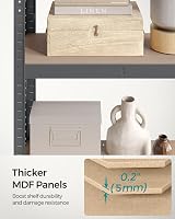 SONGMICS GLR030G02 Heavy Duty Shelving Unit 30 x 75 x 150 cm Steel Frame Grey view 8
