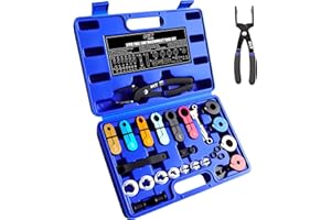 SGT SUPER GARAGE TOOLS SGT 27pc Master Quick Disconnect Tool Kit, Fuel Line Disconnect Tool Set with Fuel and AC Disconnect Pliers,Fuel Line Removal Tool Set for AC Fuel Line System