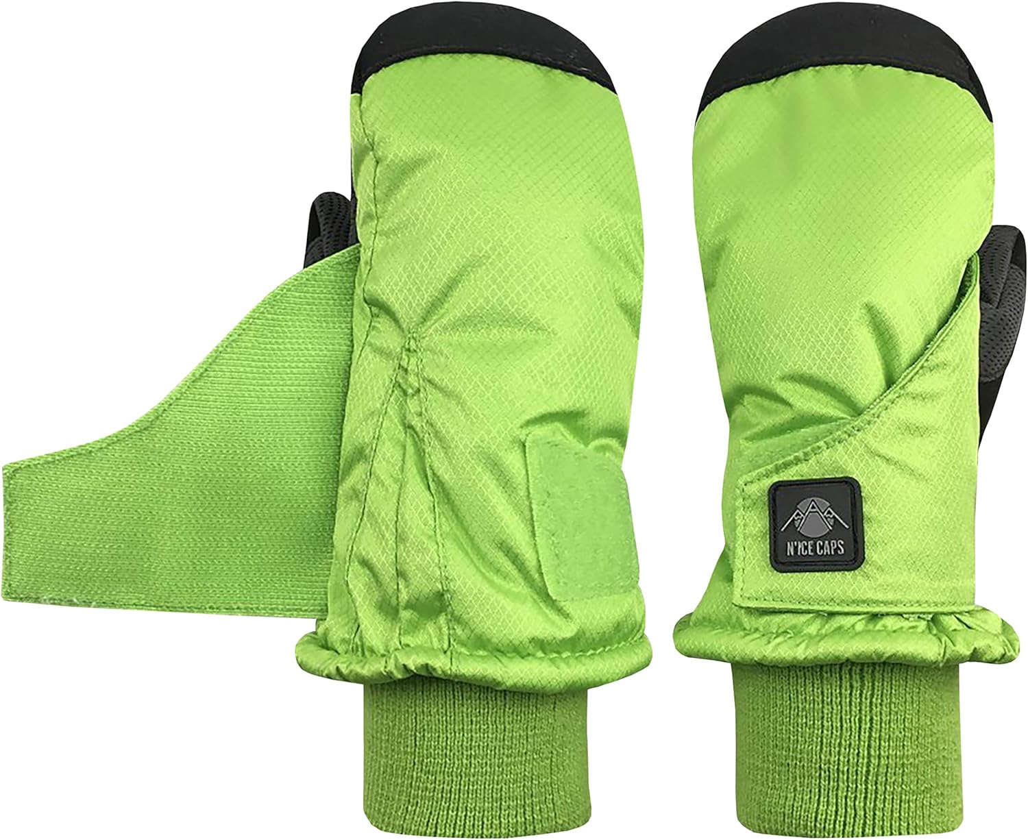 N'Ice Caps Kids Toddler and Baby Easy-On Wrap Waterproof Thinsulate Winter Mittens: Clothing