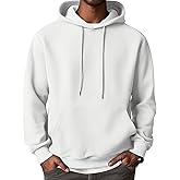 COOFANDY Men's Hooded Sweatshirts Long Sleeve Casual Waffle Knit Pullover Hoodies with Kanga Pocket