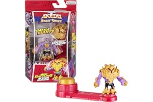 Legends of Akedo Beast Strike Battling Giant Gold Tusk. Mini Battling Warriors. Armor Explodes Off During Battle. Ready, Fight, Split Strike. Small