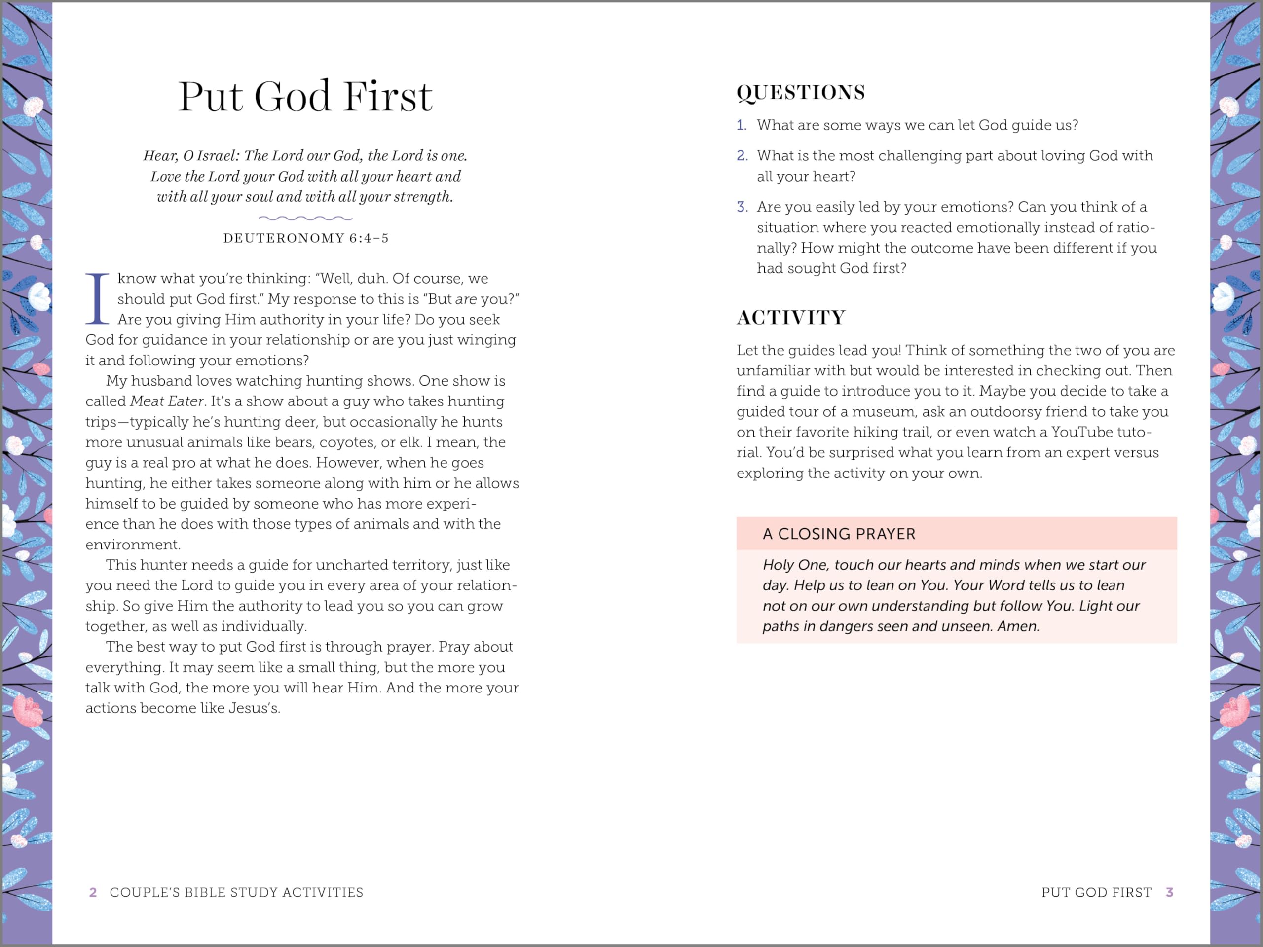 Couple's Bible Study Activities: 70 Engaging Activities to Connect With Your Faith and Each Other
