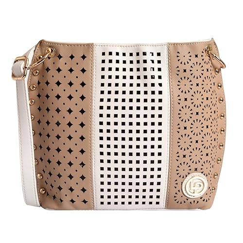 Lino Perros Womens Sling Bag (Beige)
