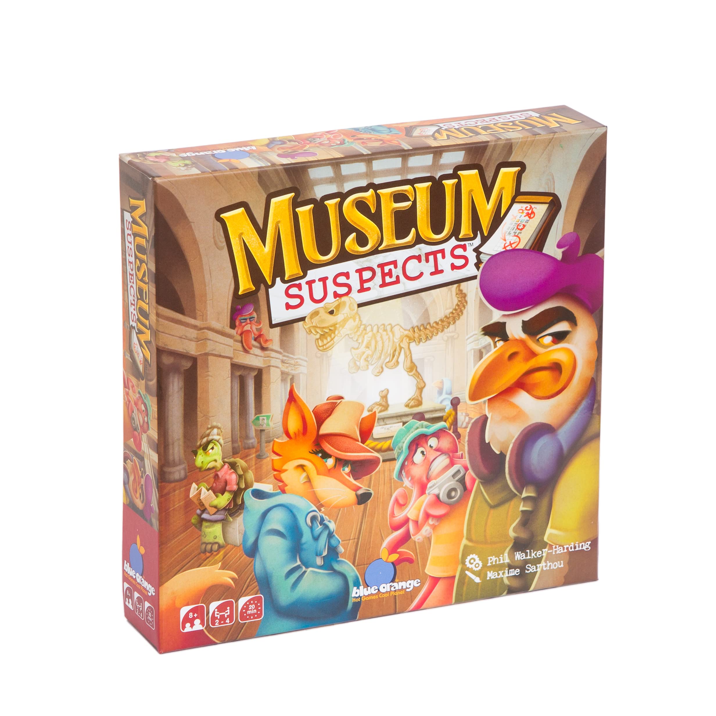 Blue Orange | Museum Suspects | Board Game | Ages 8+ | 2-4 Players | 20 Minutes Playing Time