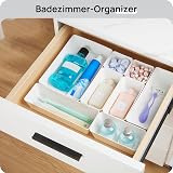 Vtopmart 25 PCS Drawer Organizers Set 4 Sizes Clear Plastic Bins view 5