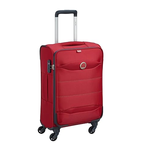 delsey red suitcase