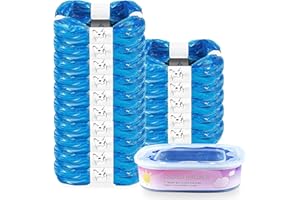 KMKMVV 15 Pack Cat Litter Refills Bag, Litter Refills Compatible with Your Standard and Plus Refill Cartridge(Included One Refill Cartridge)