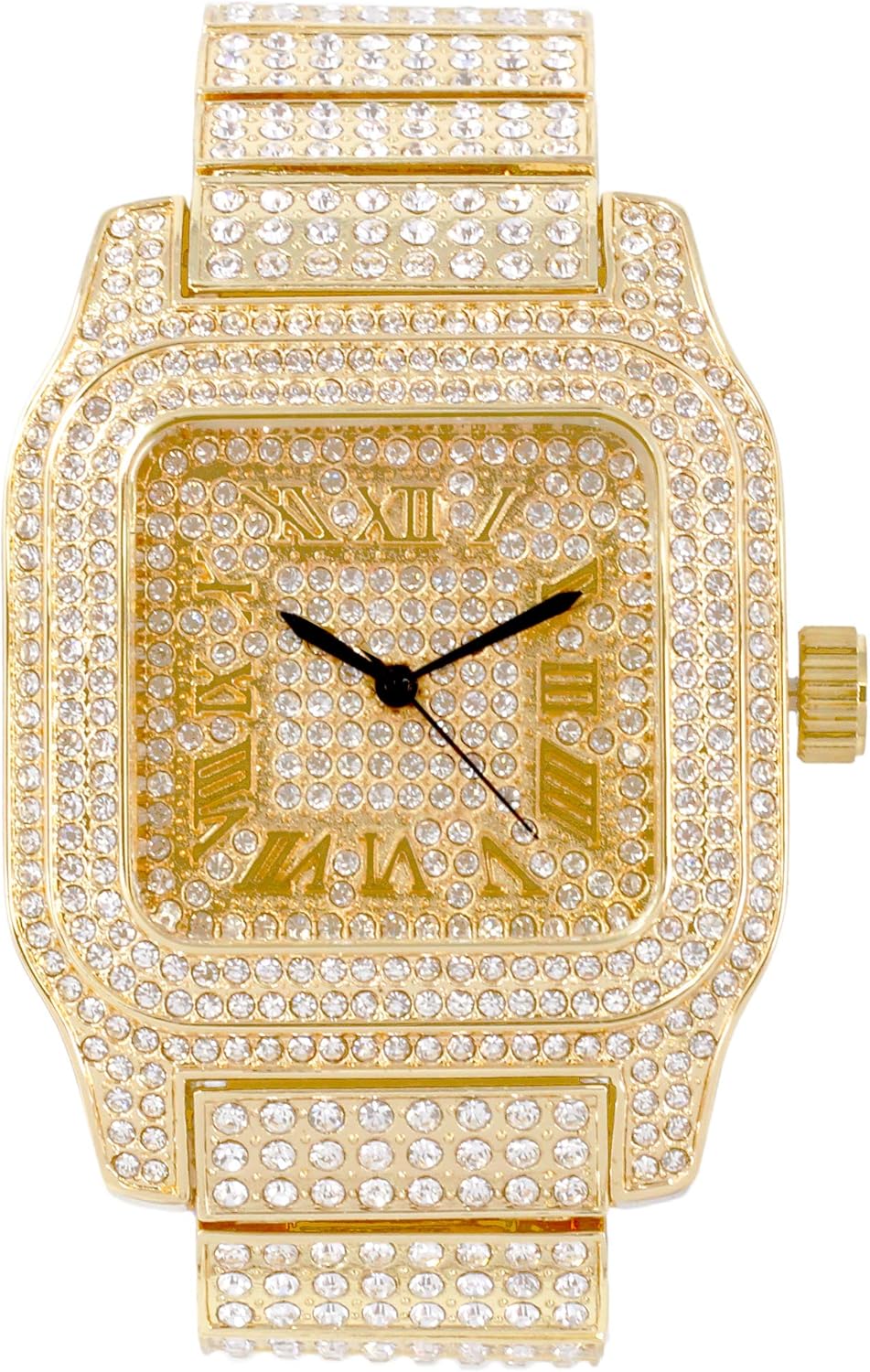 iced out square watch