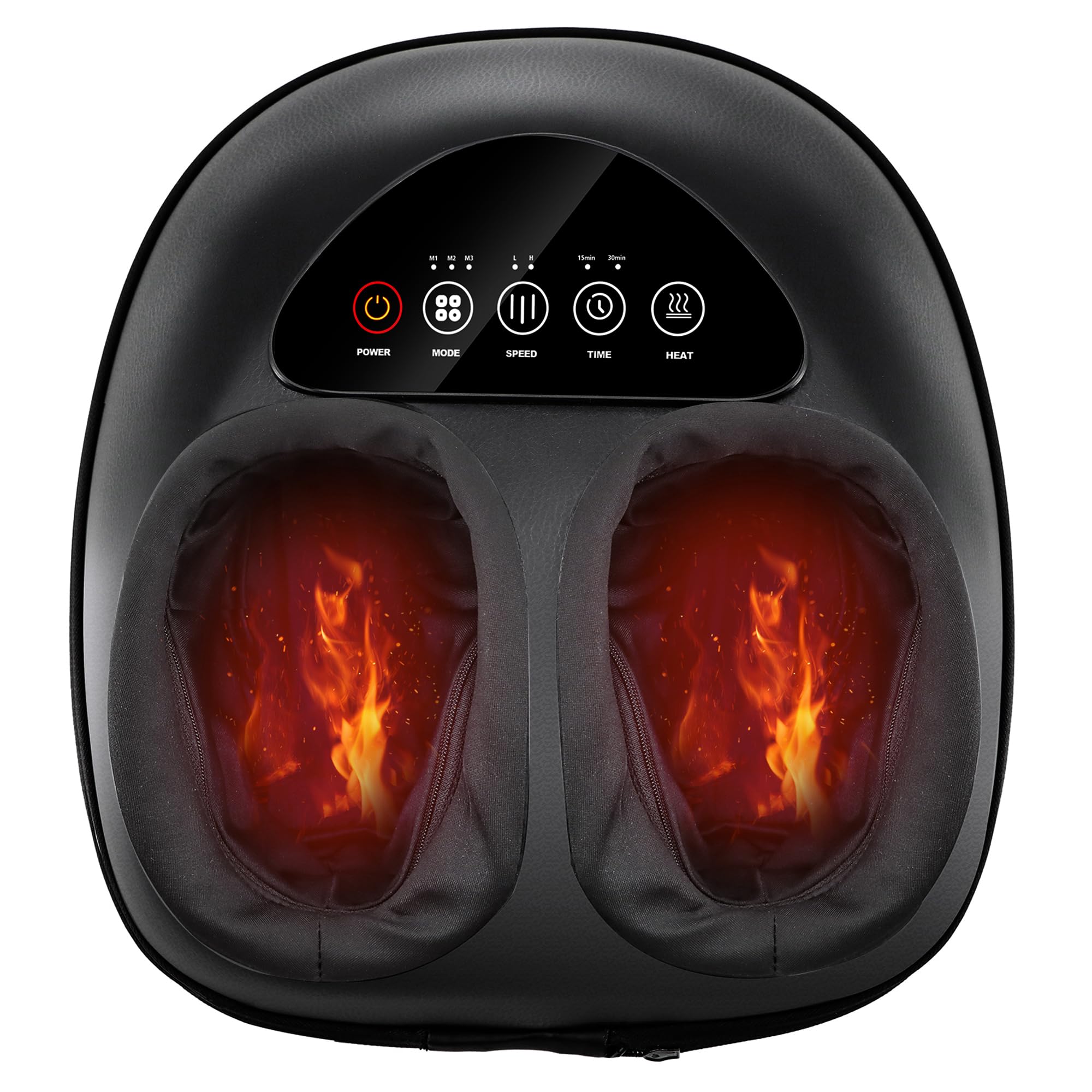 Photo 1 of QXC Shiatsu Foot Massager Machine - Toasty Toes Heaven! Heat Surge Technology for Couch Potatoes & Workaholics, Deep Kneading Therapy, Ergonomic Contoured Design