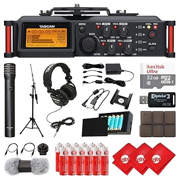 Tascam 4 canales grabador de audio PCM lineal de portátil para ...