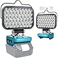 Fiihio LED Work Light for Makita 18V Battery 108W 5400LM Flashlight, Portable Cordless Battery Light with USB &Type C Charging Port,Upgraded LED Lights for Outdoor, Emergencies,Job Site Lighting