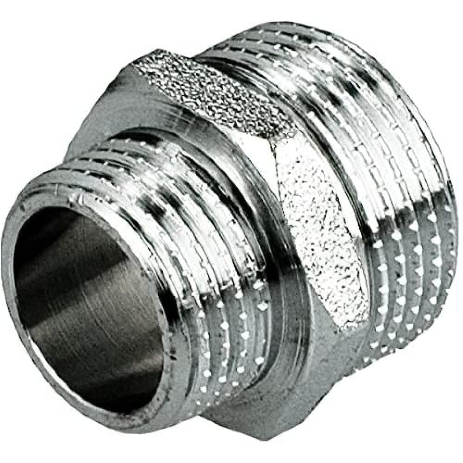 3/4" x 1/2" (25x20mm) MALE REDUCTION NIPPLE UNION FITTINGS CHROME PLATED BRASS