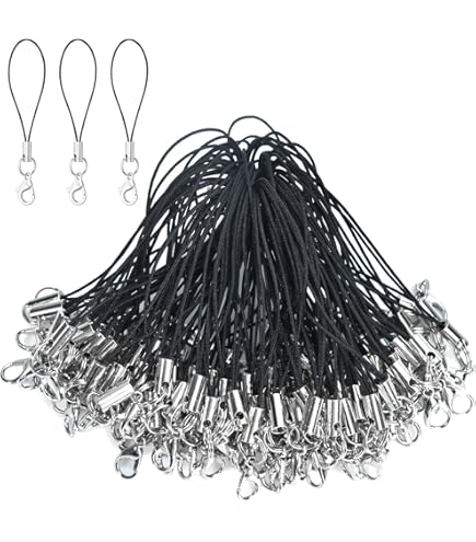 Amazon.com: MKCYD 100Pcs Phone Charms Strap with Lobster Clasp