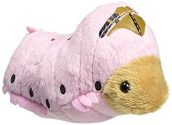 Amazon ちたまっこ カイコ マグネットぬいぐるみ 全長9cm ピンク