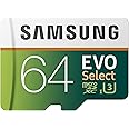 SAMSUNG (MB-ME64GA/AM) 64GB 100MB/s (U3) MicroSDXC EVO Select Memory Card with Full-Size Adapter