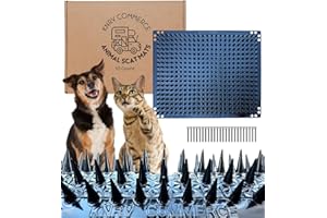 KNRV COMMERCE 10 Pk: Scat Mats, Cat Repellent Mats, Keep Dogs Off Furniture, Scat Mat for Cats, Scat Mats for Dogs, Keep Cats Off Counter Tops, Scat Mat, Dog Repellent Mats, Keep Dogs Off Couch, Dog Deterrent Mat