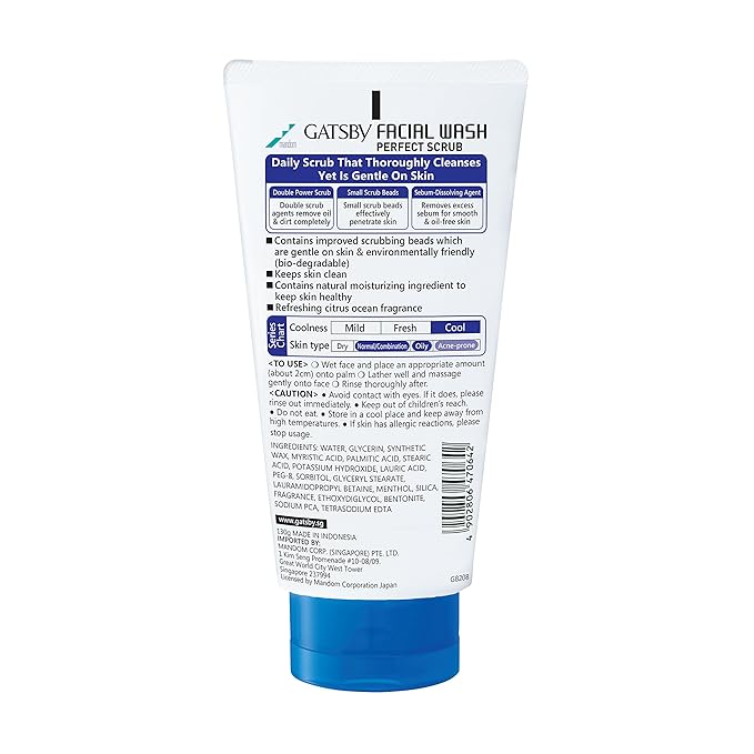 gatsby facial wash perfect scrub