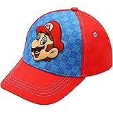 Nintendo Boys Baseball Cap, Super Mario Adjustable Kids Hat for Ages 4-14