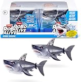 Robo Alive Water Activated Shark 2 Pack Grey by ZURU Realistic Swimming Toy