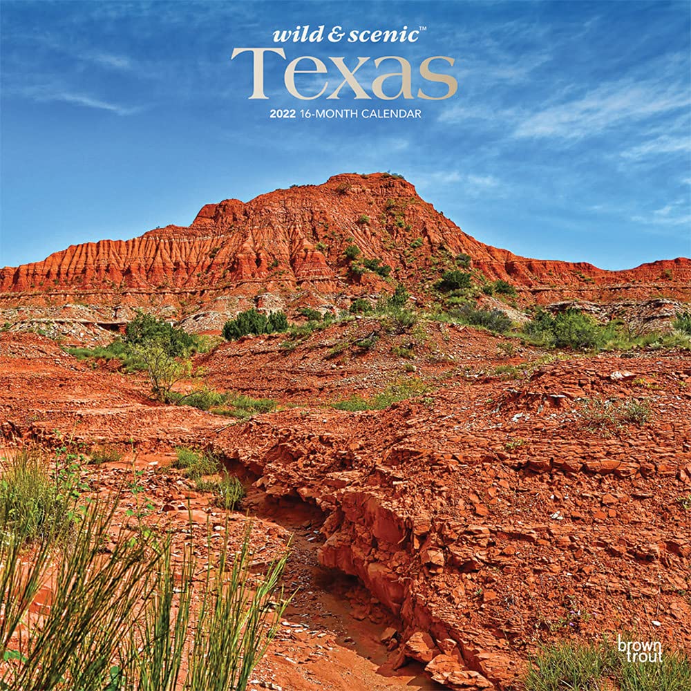 Texas State 2022 Calendar Texas Wild & Scenic 2022 12 X 12 Inch Monthly Square Wall Calendar With  Foil Stamped Cover, Usa United States Of America Southwest State Nature:  Browntrout Publishers Inc., Browntrout Publishers Editing Team,