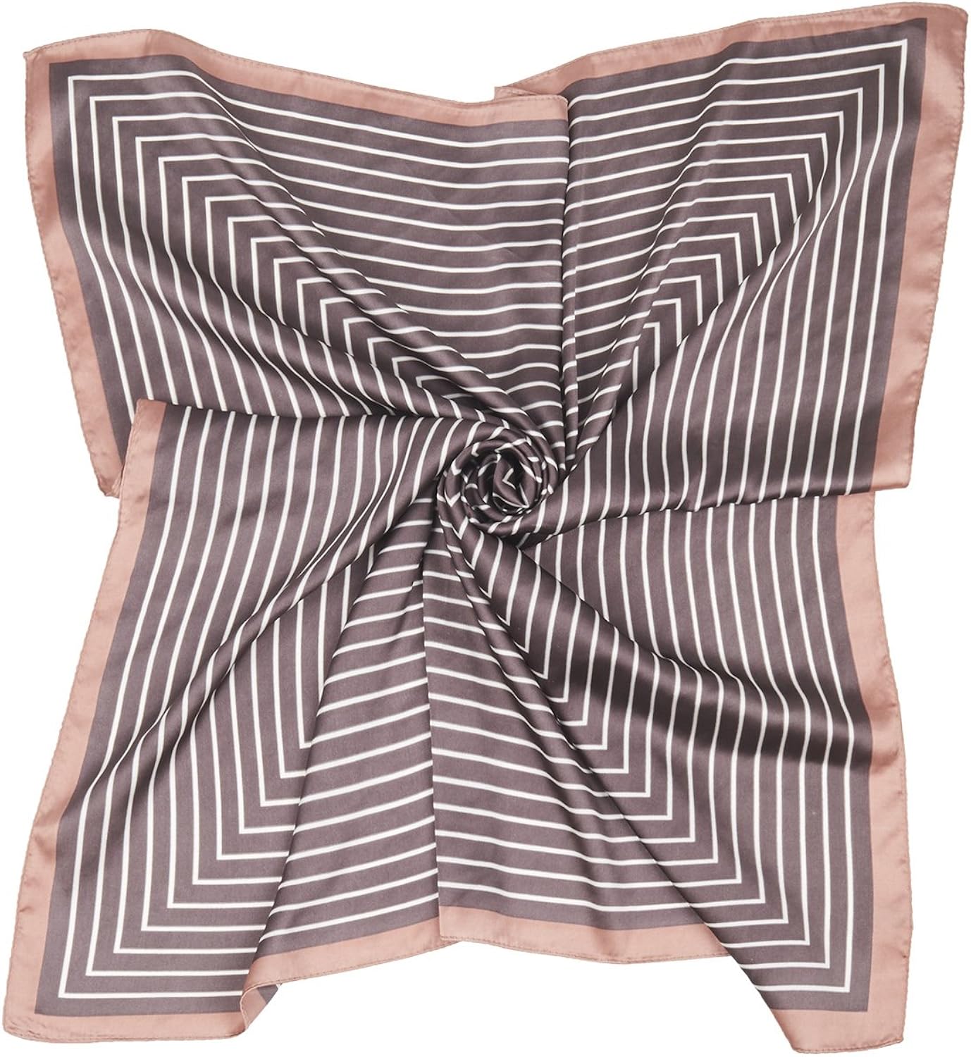 Kerchief for Women 70cm x 70cm (Brown Stripe) Amazon.co.uk Clothing