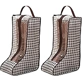 2Pcs Boot Storage Bag Organizer,Dustproof Boot Bags for Cowboy Boots,Portable Travel Shoe Protector Bags,Tall Boot Covers Storage Organizer for Packing