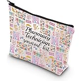 WCGXKO Pharmacy Technician Survival Kit Funny Zipper Pouch Makeup Bag Gift for Pharmacy Tech Pharmacist RX Gift (Pharmacy era)