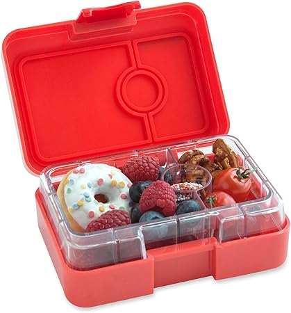 Yumbox Mini XS Snackbox - 3 Fächer (Saffron Orange) | Kleine Kinder
