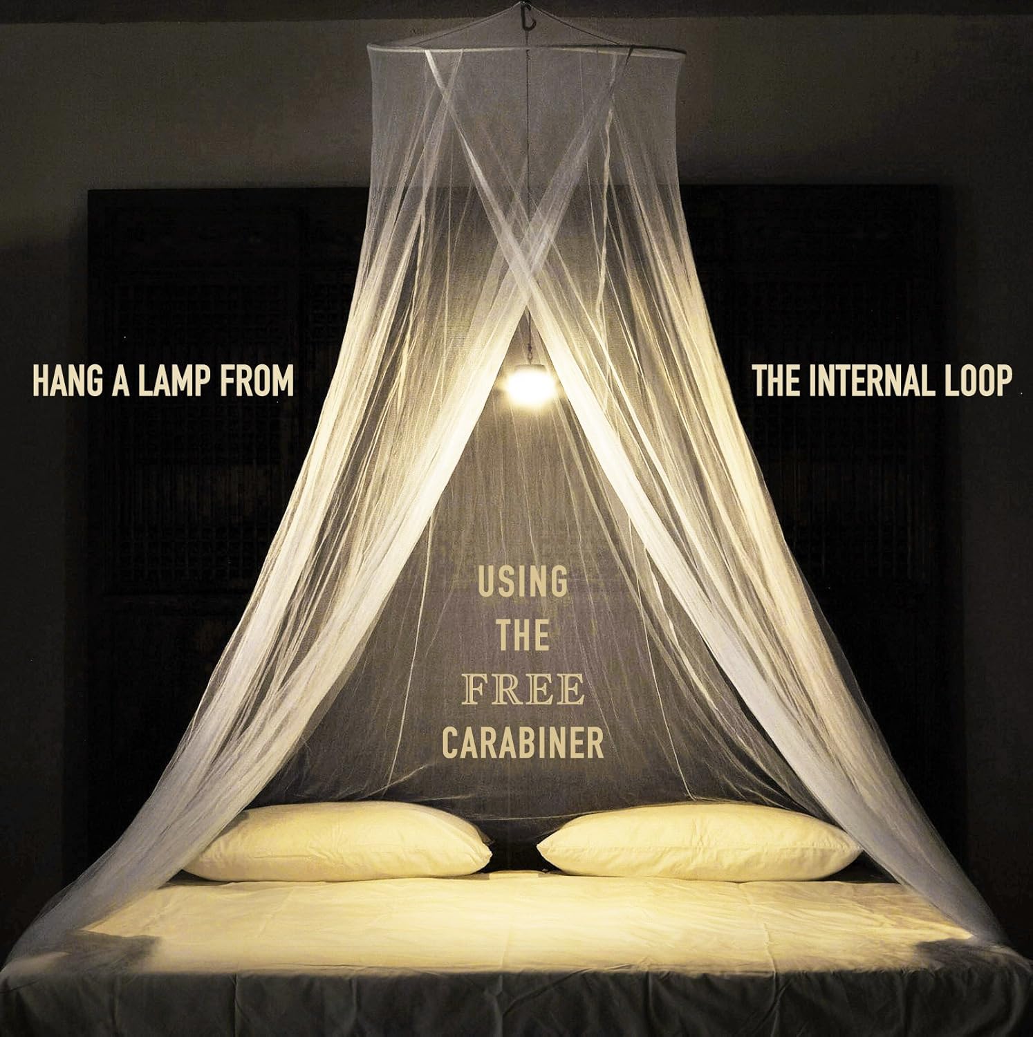 Timbuktoo Mosquito Nets Luxury Mosquito NET - for King to Single Size Beds Quick and Easy Installation System - Unique Internal Loop - 2 Entries - Ripstop Stuff Sack - No Added Chemicals.: Home & Kitchen
