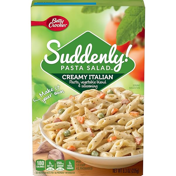 BETTY CROCKER DRY MEALS PASTA SALAD CREAMY ITALIAN,...