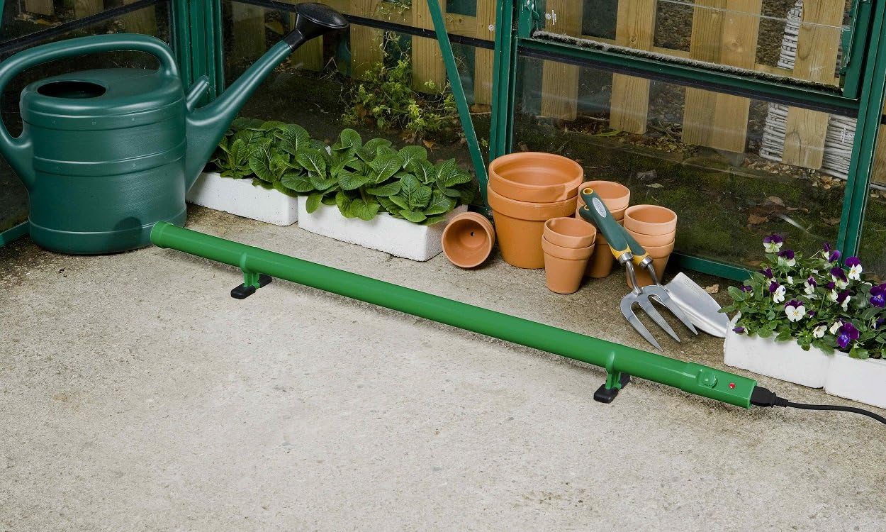 Hylite Ecoheater Greenhouse & Shed Tube Heater with Thermostat Green 1000mm 120W, 100cm - Image 3